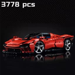 New 3778PCS MOC Technical Red SP3 Supercar Building Blocks Set Collectible Display Assembly Model Toy Birthday Gifts for Adults
