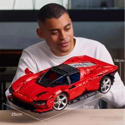 New 3778PCS MOC Technical Red SP3 Supercar Building Blocks Set Collectible Display Assembly Model Toy Birthday Gifts for Adults