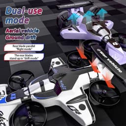 2026 2in1 Amphibious RC Car And RC Plane 2.4G Left and Right Throttle Drift Racing Fixed-wing Aircraft Drone Toys For Children