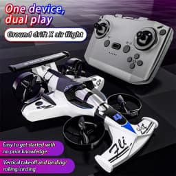 2026 2in1 Amphibious RC Car And RC Plane 2.4G Left and Right Throttle Drift Racing Fixed-wing Aircraft Drone Toys For Children