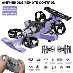 2026 2in1 Amphibious RC Car And RC Plane 2.4G Left and Right Throttle Drift Racing Fixed-wing Aircraft Drone Toys For Children