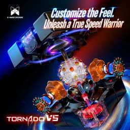 [JudyCube] QiYi X-Man Tornado V5 Pioneer UV Black Core 3x3 Magnetic Magic Speed Cube Qiyi XMD Tornado V5M Flagship UV Puzzle Toy