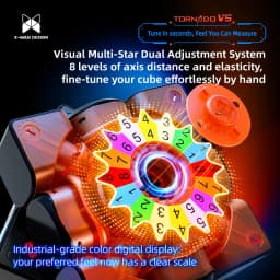 [JudyCube] QiYi X-Man Tornado V5 Pioneer UV Black Core 3x3 Magnetic Magic Speed Cube Qiyi XMD Tornado V5M Flagship UV Puzzle Toy