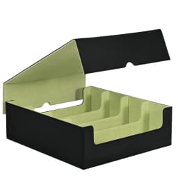 Trading Card Storage Box, Holds 2400+ Deck Box with Removable Cover; PU Leather Card Box Fits TCG PTCG Sports Cards