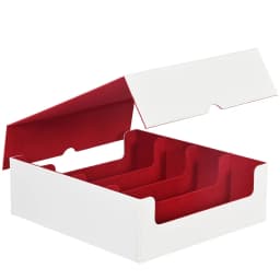 Trading Card Storage Box, Holds 2400+ Deck Box with Removable Cover; PU Leather Card Box Fits TCG PTCG Sports Cards