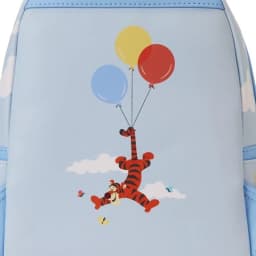 Winnie The Pooh and Freiends Floating Balloons Mini Backpack Wallet Set