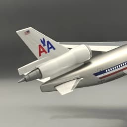 1:130 Scale plane model American MD-11 Toy planes 47cm resin Airplanes Model Kit With Lights And Wooden Base Collected Gift