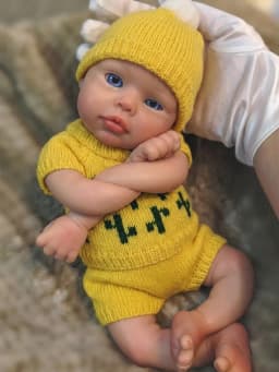 33CM Silicone Toy Reborn Doll Painted Full Body Soft Silicone Reborn Doll Toys For Kid's Christmas Gifts Corpo De Silicone