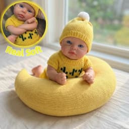 33CM Silicone Toy Reborn Doll Painted Full Body Soft Silicone Reborn Doll Toys For Kid's Christmas Gifts Corpo De Silicone