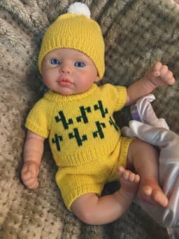 33CM Silicone Toy Reborn Doll Painted Full Body Soft Silicone Reborn Doll Toys For Kid's Christmas Gifts Corpo De Silicone