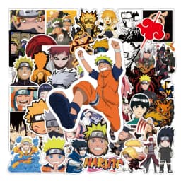50/100PCS Naruto Anime Sasuke Decals Graffiti Stickers Phone Guitar Laptop Notebook Suitcase Waterproof Sticker Toys