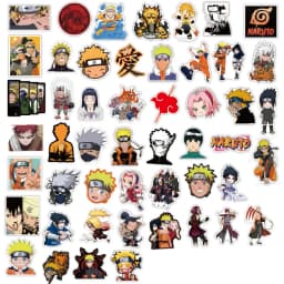 50/100PCS Naruto Anime Sasuke Decals Graffiti Stickers Phone Guitar Laptop Notebook Suitcase Waterproof Sticker Toys