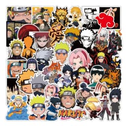 50/100PCS Naruto Anime Sasuke Decals Graffiti Stickers Phone Guitar Laptop Notebook Suitcase Waterproof Sticker Toys
