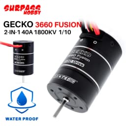 SURPASS HOBBY Brushless Sensored System 2IN1 1800KV Motor 40A ESC 2-3S IP67 For 1/10 Cars