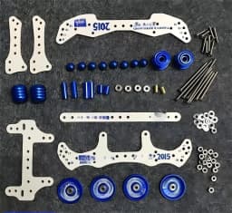 MA AR FMA Chassis Upgrade Aluminum Alloy Base Fiberglass Front & Rear Parts Mini 4WD Upgrade Kit Tuning Damping Stabilizer Set