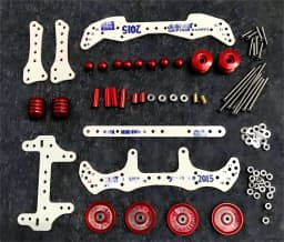 MA AR FMA Chassis Upgrade Aluminum Alloy Base Fiberglass Front & Rear Parts Mini 4WD Upgrade Kit Tuning Damping Stabilizer Set