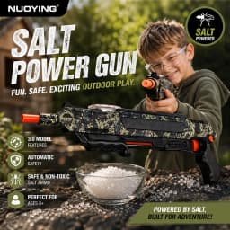 NUOYING Salt Power Gun – Non-Toxic Fly & Insect Killer, Salt Shooting Bug Blaster, Safe Pest Control for Home & Garden (14+)