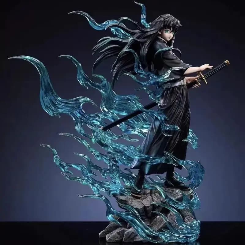 New In-Stock 26cm Demon Slayer Anime Figures Tokitou Muichirou Figure Pvc Statue Collectible Model Desk Decoration Toys Gifts