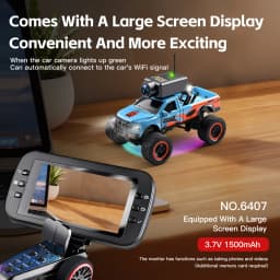 WLtoys 6407 6407-C 1/64 RC Camera Car 4x4 Off-road Big-wheel Climbing Crawler 2.4G Remote Control with Display Screen Vehicle