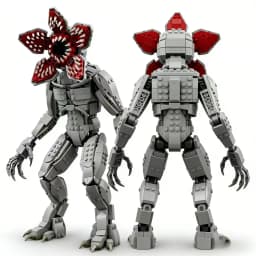 Hot TV Carnivorous Plant Giant Devil Demogorgon Vecna Model Buliding Blocks Bricks Construction Toys for Kids Halloween Gifts