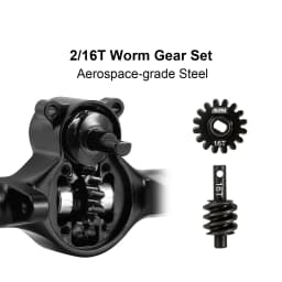 INJORA +4mm Planet Axles with Double Joint Shafts & Brass Steering Knuckles for 1/24 Axial SCX24