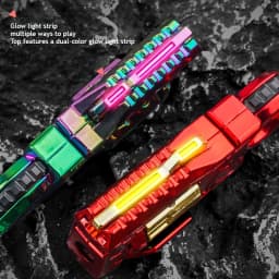 Alloy Mini Toy Gun with One-Button Shell Ejection Spinner Multiple Fun Modes Stress Relief Fidget Toy Cool Gift for Boys Teens