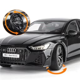 1:18 Key Remote Control Version AUDI RS7 Alloy Sports Car Model Diecast Metal Racing Vehicle Car Model Sound Light Kids Toy Gift