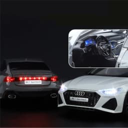 1:18 Key Remote Control Version AUDI RS7 Alloy Sports Car Model Diecast Metal Racing Vehicle Car Model Sound Light Kids Toy Gift