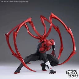 Hot Toys Superior Spider-Man Miles Morales Articulated Action Figure Collectible Toy With Replaceable Heads Hands And Stand