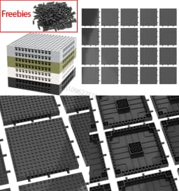 Wholesale 16X16 Pixel Art Building Blocks Bottom Plate 65803 Bricks Baseplate Part Compatible 31212 21333 98138 Pixel Toys Gifts
