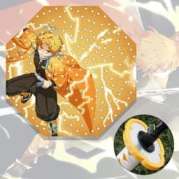Long Demon Slayer Katana Umbrella UV Blocking Parasol Kochou Anime Kimetsu No Yaiba Shinobu Samurai Sword Umbrellas Raincoa Gift
