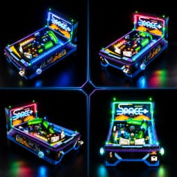 Kyglaring LED Light Kit Suitable for Lego Arcade Pinball Machine 11374 Building Blocks Decorative Lamp Not Include Lego Building