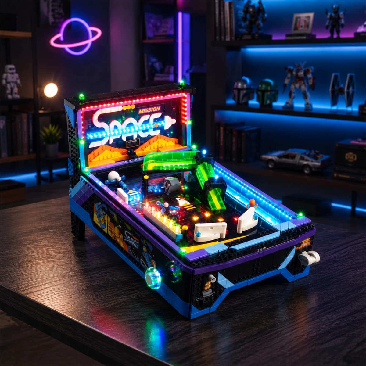 Kyglaring LED Light Kit Suitable for Lego Arcade Pinball Machine 11374 Building Blocks Decorative Lamp Not Include Lego Building