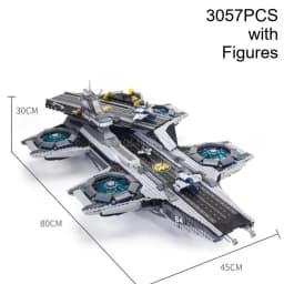 New Assembly Launch Battleship Building Blocks Realistic Space Vessel Model Toys For Fans Adult Birthday Gifts