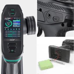 DUMBORC DDF-350 Transmitter 2.4G 10CH Digital Radio Remote Control with Gyro Receiver P6F for RC Car Boat Tank LCD FHSS System