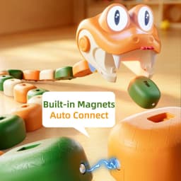 Remote Control Greedy Snake Magnetic Toy Duel Parent Child Interactive Battle Magnetic Swallowing Snake Remote Control Car New
