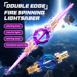 Super Cool Toy Double Ended Retractable Double Edged Lightsaber Multiple Lighting Styles To Choose Cosplay Sword Toy