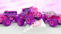 Pink RC Car Pickup Truck Electric Climbing Drop-resistant Stunt Remote Control Toy For Children Party Gift Christmas Ornament