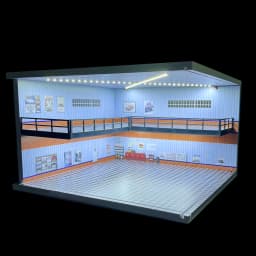 1/64 1/18 1/24 1/32 1/43 Scale Car Garage Diorama Models Set Scene LED Parking Lot Model for Matchbox Hot Wheels Collection
