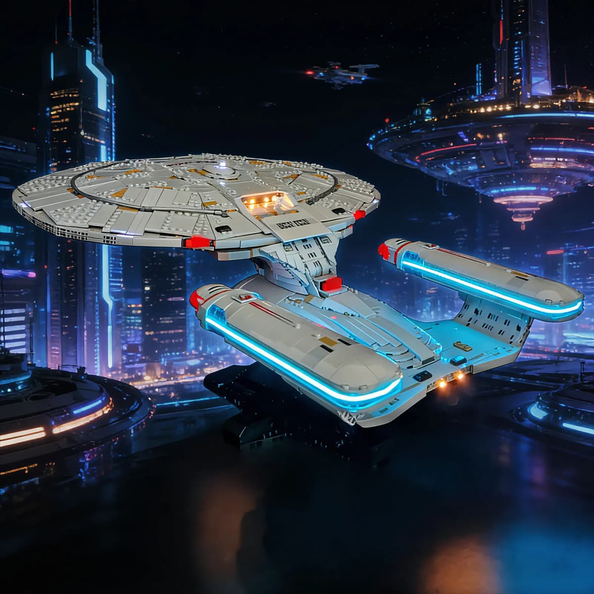 LYBMTWF LED Lighting Kit Compatible with Lego 10356 Star Trek (NOT Include Model Bricks)