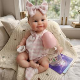OtardDolls-1 PCS Cuddly Maddie 30 cm Open Mouth Solid Silicone Bebe Reborn Girl Dolls With Painted Skin Washable Newborn Dolls
