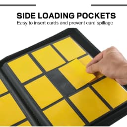 9 Pocket Premium Zip Trading Card Binder, 720 Double Sided Pocket PU Collection Binder, Card Folder for MTG, TCG, Sports Cards