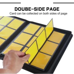 9 Pocket Premium Zip Trading Card Binder, 720 Double Sided Pocket PU Collection Binder, Card Folder for MTG, TCG, Sports Cards