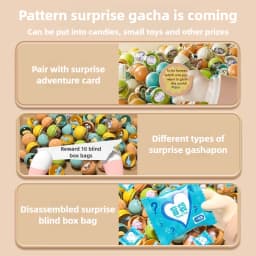Children Desktop Game Machine Surprise Blind Ball Coin Play Game Mini Clip Doll Claw Arcade Machine Kids Birthday Christmas Gift