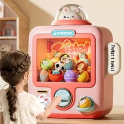 Children Desktop Game Machine Surprise Blind Ball Coin Play Game Mini Clip Doll Claw Arcade Machine Kids Birthday Christmas Gift