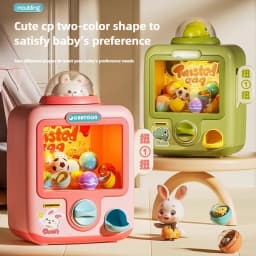 Children Desktop Game Machine Surprise Blind Ball Coin Play Game Mini Clip Doll Claw Arcade Machine Kids Birthday Christmas Gift