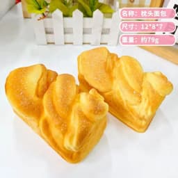 Slow Rebound Squishy Toy Stress Relief Fidget Decompression Kawaii Realistic Bread Pastry Model Desk Decor Gift
