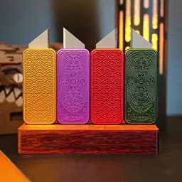 HalooPlayer Utility Knife Fidget Toy Slider Toys Spinner and Stress Reliever Fidgets Antistress Anxiety Toy Metal Autismo EDC