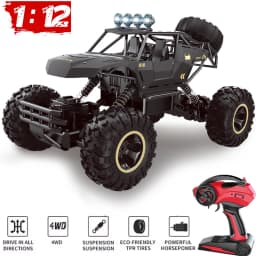 4DRC 1:12 Buggy Off-Road RC Car With LED Lights 2.4G Radio Control Car 4WD Remote Control High Speed Trucks Boy Toy for Children