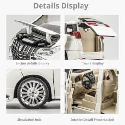 1:24 Alpha S680 Miniature Model Toy Diecast Alloy Car Sound Light Pull Back Automatic Door Front Wheel Steering Kid Collectibles